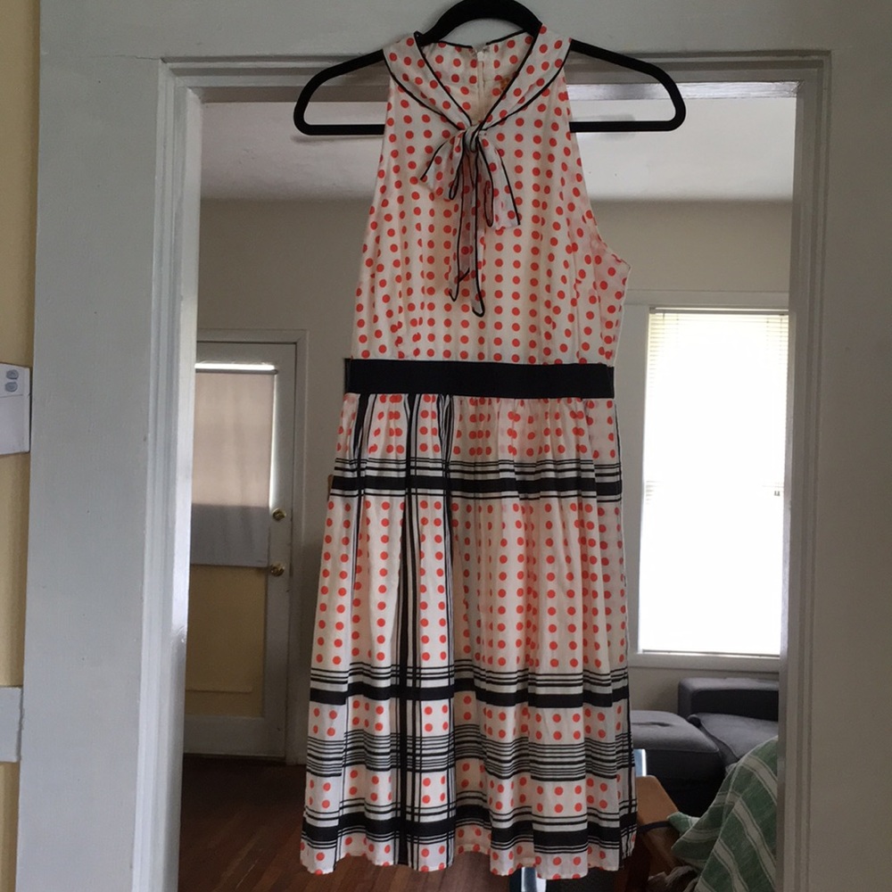 Anthropologie Maeve Tie-Neck Dress